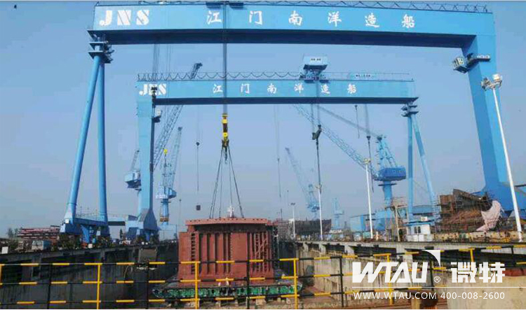微特起重監(jiān)控系統(tǒng)配備南洋船廠300噸龍門吊