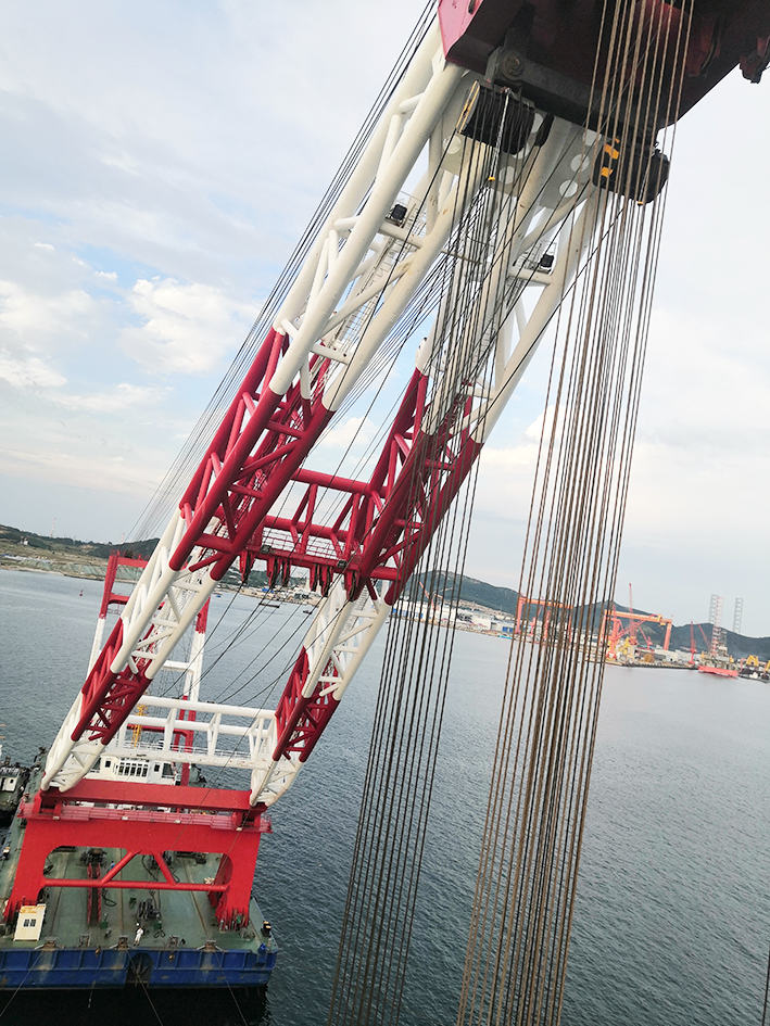 微特WGJ-1型防過卷開關(guān)助力1200T海上起重船